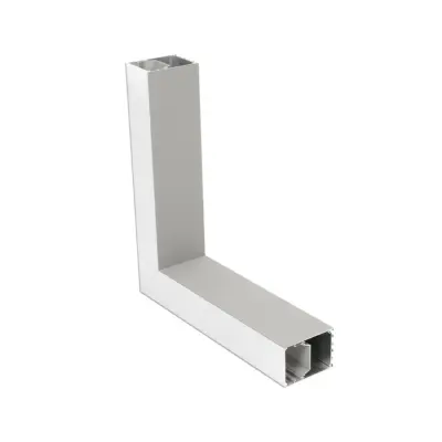 LEDTM® ALP-CORNER-SIDE90 BRIGHTRAIL 61779 Επιφανειακό / Κρεμαστό Προφίλ Αλουμινίου Γωνία με Λευκό Γαλακτερό Πατητό Κάλυμμα για Ταινίες LED IP20 - Γκρι Ανθρακί Ματ - Μ30 x Π5 x Υ7.5cm