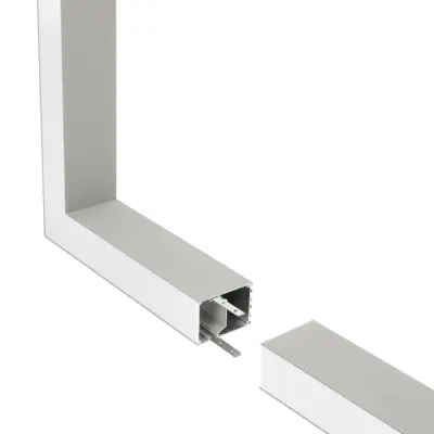 LEDTM® ALP-CORNER-SIDE90 BRIGHTRAIL 61779 Επιφανειακό / Κρεμαστό Προφίλ Αλουμινίου Γωνία με Λευκό Γαλακτερό Πατητό Κάλυμμα για Ταινίες LED IP20 - Γκρι Ανθρακί Ματ - Μ30 x Π5 x Υ7.5cm - Image 4