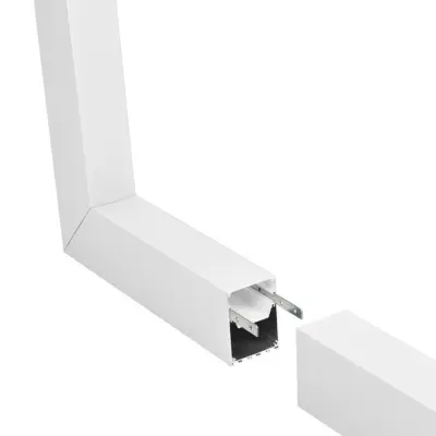 LEDTM® ALP-CORNER-IN90 BRIGHTRAIL 61780 Επιφανειακό / Κρεμαστό Προφίλ Αλουμινίου Γωνία με Λευκό Γαλακτερό Πατητό Κάλυμμα για Ταινίες LED IP20 - Λευκό Ματ - Μ30 x Π5 x Υ7.5cm - Image 4