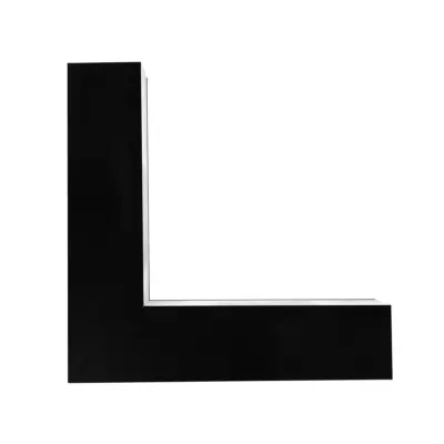 LEDTM® ALP-CORNER-IN90 BRIGHTRAIL 61781 Επιφανειακό / Κρεμαστό Προφίλ Αλουμινίου Γωνία με Λευκό Γαλακτερό Πατητό Κάλυμμα για Ταινίες LED IP20 - Μαύρο Ματ - Μ30 x Π5 x Υ7.5cm - Image 7