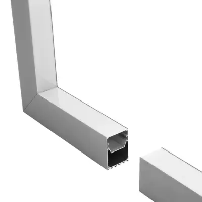 LEDTM® ALP-CORNER-IN90 BRIGHTRAIL 61782 Επιφανειακό / Κρεμαστό Προφίλ Αλουμινίου Γωνία με Λευκό Γαλακτερό Πατητό Κάλυμμα για Ταινίες LED IP20 - Γκρι Ανθρακί Ματ - Μ30 x Π5 x Υ7.5cm - Image 3