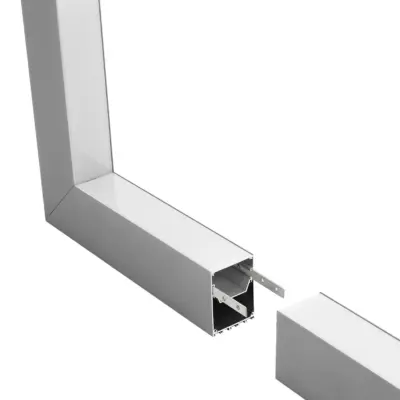 LEDTM® ALP-CORNER-IN90 BRIGHTRAIL 61782 Επιφανειακό / Κρεμαστό Προφίλ Αλουμινίου Γωνία με Λευκό Γαλακτερό Πατητό Κάλυμμα για Ταινίες LED IP20 - Γκρι Ανθρακί Ματ - Μ30 x Π5 x Υ7.5cm - Image 4