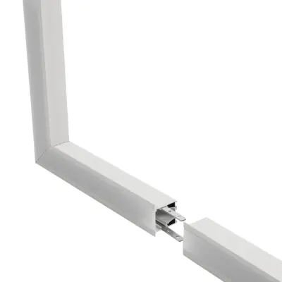 LEDTM® ALP-CORNER-SIDE90 RECESSA 61788 Χωνευτό Προφίλ Αλουμινίου Γωνία με Λευκό Γαλακτερό Πατητό Κάλυμμα για Ταινίες LED IP20 - Λευκό Ματ - Μ30 x Π3.5 x Υ4cm - Image 4