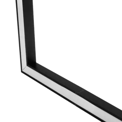 LEDTM® ALP-CORNER-SIDE90 RECESSA 61789 Χωνευτό Προφίλ Αλουμινίου Γωνία με Λευκό Γαλακτερό Πατητό Κάλυμμα για Ταινίες LED IP20 - Μαύρο Ματ - Μ30 x Π3.5 x Υ4cm - Image 5