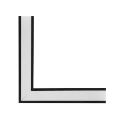 LEDTM® ALP-CORNER-SIDE90 RECESSA 61789 Χωνευτό Προφίλ Αλουμινίου Γωνία με Λευκό Γαλακτερό Πατητό Κάλυμμα για Ταινίες LED IP20 - Μαύρο Ματ - Μ30 x Π3.5 x Υ4cm - Image 8