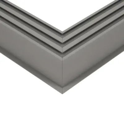 LEDTM® ALP-CORNER-SIDE90 RECESSA 61790 Χωνευτό Προφίλ Αλουμινίου Γωνία με Λευκό Γαλακτερό Πατητό Κάλυμμα για Ταινίες LED IP20 - Γκρι Ανθρακί Ματ - Μ30 x Π3.5 x Υ4cm - Image 6