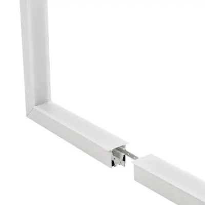 LEDTM® ALP-CORNER-IN90 RECESSA 61791 Χωνευτό Προφίλ Αλουμινίου Γωνία με Λευκό Γαλακτερό Πατητό Κάλυμμα για Ταινίες LED IP20 - Λευκό Ματ - Μ30 x Π3.5 x Υ4cm - Image 4