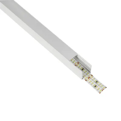 LEDTM® ALP-LINEAR GLOWTRACK 61796-3M Επιφανειακό Προφίλ Αλουμινίου με Λευκό Γαλακτερό Πατητό Κάλυμμα για Ταινίες LED IP20 - Λευκό Ματ - Μ300 x Π2 x Υ2cm - Πακέτο 5 Τεμαχίων