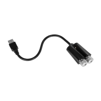 LEDTM® 81845-DUAL Διακοσμητικό Φωτιστικό Ειδικών Φωτορυθμικών Εφέ PARTY Disco LASER DC 5V με Καλώδιο Τροφοδοσίας USB Κόκκινο IP20 Μ3.5 x Π3.5 x Υ21.5cm - Image 4
