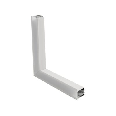 LEDTM® ALP-CORNER-SIDE90 RECESSA 61788 Χωνευτό Προφίλ Αλουμινίου Γωνία με Λευκό Γαλακτερό Πατητό Κάλυμμα για Ταινίες LED IP20 - Λευκό Ματ - Μ30 x Π3.5 x Υ4cm