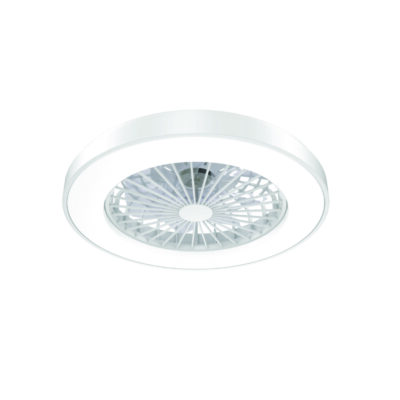 ΑΝΕΜΙΣΤΗΡΑΣ ΟΡΟΦΗΣ ΠΛΑΦΟΝΙΕΡΑ ΛΕΥΚΗ DIMMABLE DC22W Φ50 7 ΔΙΑΦΑΝH ABS ΠΤΕΡΥΓΙΑ ΤΗΛΕΧΕΙΡΙΣΤΗΡΙΟ