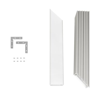 LEDTM® ALP-CORNER-SIDE90 BRIGHTRAIL 61779 Επιφανειακό / Κρεμαστό Προφίλ Αλουμινίου Γωνία με Λευκό Γαλακτερό Πατητό Κάλυμμα για Ταινίες LED IP20 - Γκρι Ανθρακί Ματ - Μ30 x Π5 x Υ7.5cm - Image 9