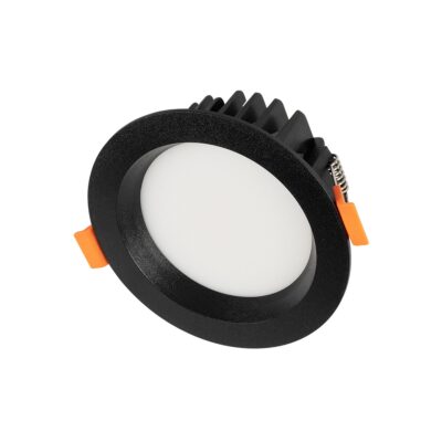 LEDTM® WATERA 60897 Χωνευτό Downlight Σποτ Panel LED 12W 1500lm 120° AC 220-240V Αδιάβροχο IP54 Ρυθμιζόμενο Λευκό CCT με Διακόπτη στο Σώμα 2700K/4500K/6000K Dimmable - Lumileds SMD Chip & TÜV SÜD Driver - Μαύρο Ματ - Μ10.8 x Π10.8 x Υ3.2cm / Q9cm - 3 Χρόνια Εγγύηση