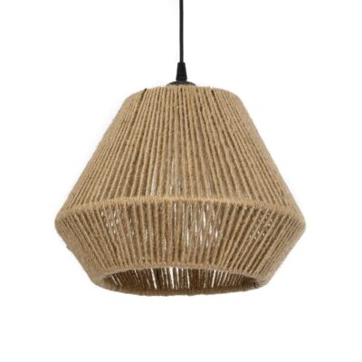 Alternative view of LEDTM® GLARO 201-0112 Vintage Κρεμαστό Φωτιστικό Οροφής με Ντουί 1 x E27 AC 220-240V IP20 - Μπεζ & Μαύρο - Μ32 x Π32 x Υ30cm