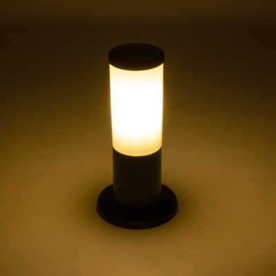 LEDTM® GARDENIO 203-0249 Μοντέρνο Επιδαπέδιο Φωτιστικό Κολωνάκι Κήπου Μονόφωτο 1 x E27 IP44 Μαύρο Πλαστικό - Μ15 x Π15 x Υ31cm - Image 3