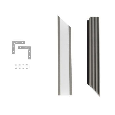 LEDTM® ALP-CORNER-SIDE90 RECESSA 61790 Χωνευτό Προφίλ Αλουμινίου Γωνία με Λευκό Γαλακτερό Πατητό Κάλυμμα για Ταινίες LED IP20 - Γκρι Ανθρακί Ματ - Μ30 x Π3.5 x Υ4cm - Image 9