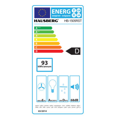 Απορροφητήρας Κουζίνας Καμινάδα 60cm Hausberg HB-1505RST Μαύρο Ρουστίκ - Image 5
