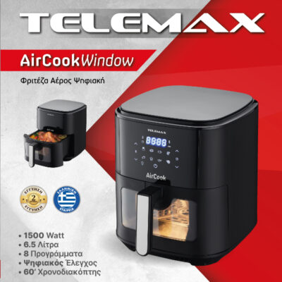 Air Fryer Digital Telemax - Aircook Window 6.5 L - Image 3