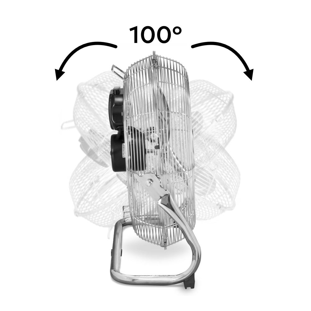 Βιομηχανικός Ανεμιστήρας Δαπέδου Telemax FE-45A1 Inox 45cm - 120W - Image 6