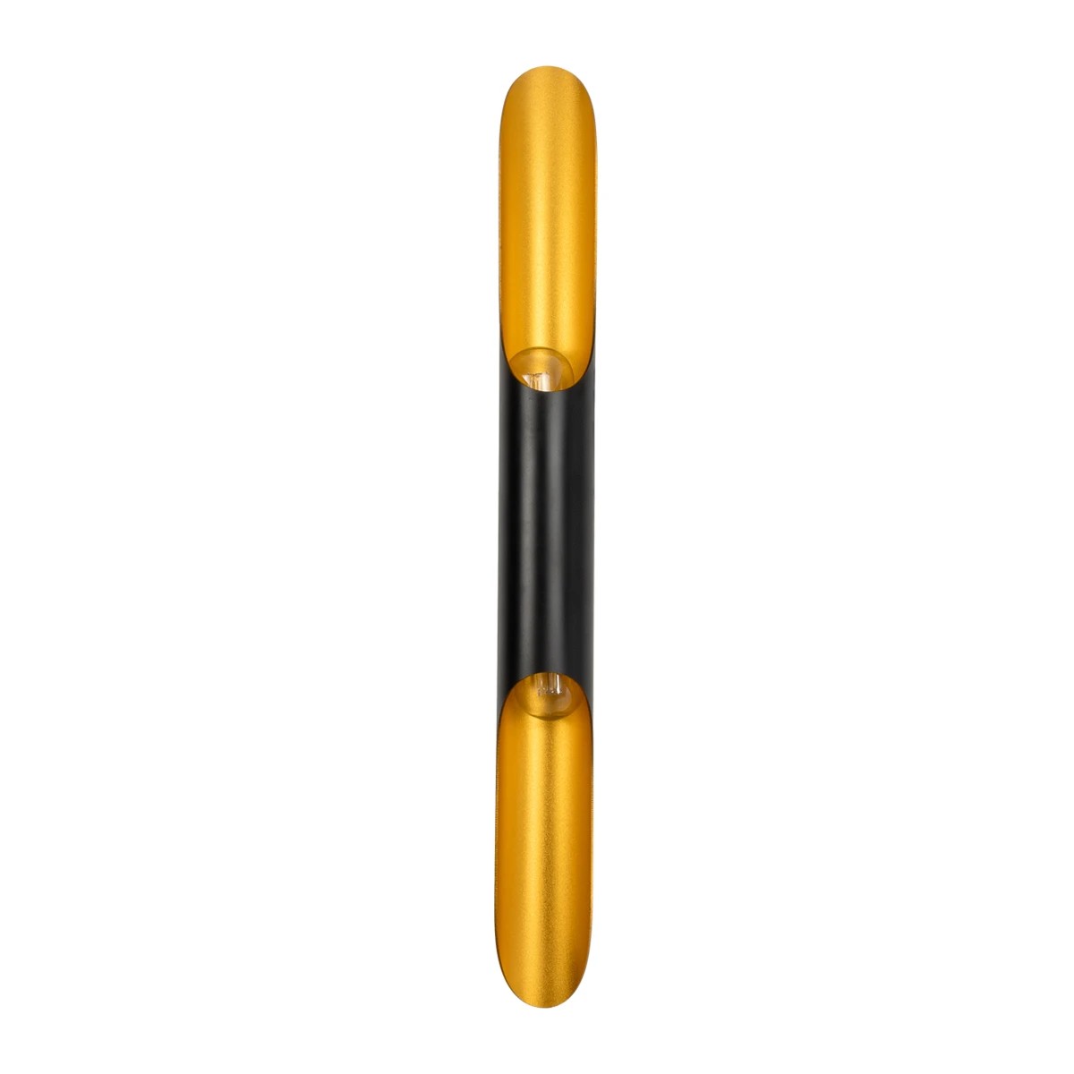 LEDTM® ESTERINA 01302 Μοντέρνο Φωτιστικό Τοίχου - Απλίκα με Ντουί 2 x E27 AC 220-240V IP20 - Μαύρο & Χρυσό - Μ5.5 x Π8 x Υ60cm - Image 4