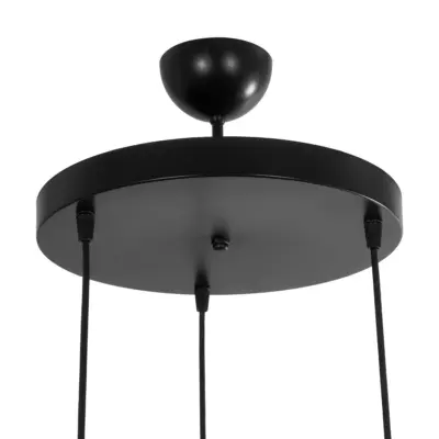 LEDTM® CAGE 203-0097 Vintage Κρεμαστό Φωτιστικό Καμπάνα Τρίφωτο 3 x E27 IP20 Μαύρο Μέταλλο - Μ30 x Π30 x Υ80cm - Image 9