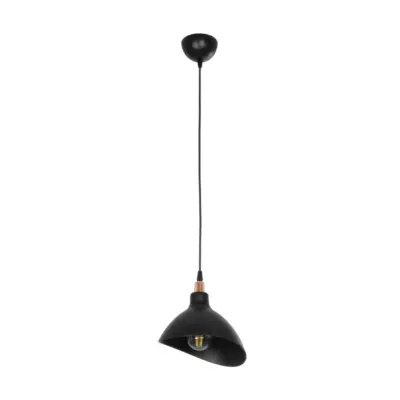LEDTM® RIVE 203-0143 Μοντέρνο Κρεμαστό Φωτιστικό Καμπάνα Μονόφωτο 1 x E27 IP20 Μάυρο με Χρυσό Πλαστικό - Μ22 x Π20 x Υ22cm - Image 4