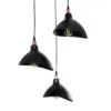 LEDTM® RIVE 203-0144 Μοντέρνο Κρεμαστό Φωτιστικό Οροφής με Ντουί 3 x E27 AC 220-240V IP20 - Μάυρο & Χάλκινο - Μ40 x Π40 x Υ65cm - Image 7