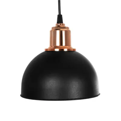 LEDTM® ΗUT 203-0146 Μοντέρνο Κρεμαστό Φωτιστικό Καμπάνα Τρίφωτο 3 x E27 IP20 Μαύρο με Χρυσό Πλαστικό - Μ40 x Π40 x Υ40cm - Image 8