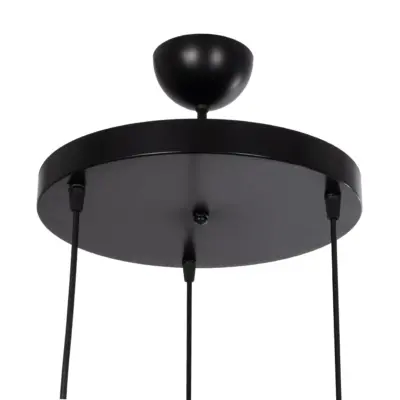 LEDTM® ΗUT 203-0146 Μοντέρνο Κρεμαστό Φωτιστικό Καμπάνα Τρίφωτο 3 x E27 IP20 Μαύρο με Χρυσό Πλαστικό - Μ40 x Π40 x Υ40cm - Image 9