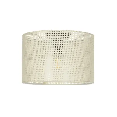 LEDTM® CILIO 203-0150 Μοντέρνο Φωτιστικό Οροφής Καπέλο Μονόφωτο 1 x E27 IP20 Λευκό Διάτρητο Ύφασμα - Μ30 x Π30 x Υ22cm