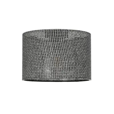LEDTM® CILIO 203-0152 Μοντέρνο Φωτιστικό Οροφής Καπέλο Μονόφωτο 1 x E27 IP20 Μαύρο Διάτρητο Ύφασμα - Μ30 x Π30 x Υ22cm