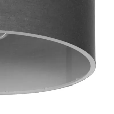 LEDTM® CILIO 203-0153 Μοντέρνο Φωτιστικό Οροφής Καπέλο Μονόφωτο 1 x E27 IP20 Γκρι Ύφασμα - Μ30 x Π30 x Υ22cm - Image 6
