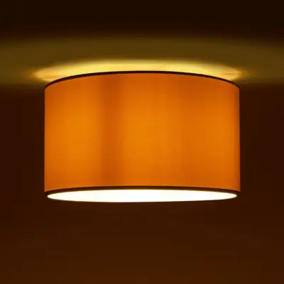 LEDTM® CILIO 203-0154 Μοντέρνο Φωτιστικό Οροφής Καπέλο Μονόφωτο 1 x E27 IP20 Μπεζ Ύφασμα - Μ38 x Π38 x Υ23cm - Image 3