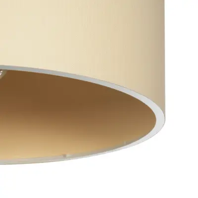 LEDTM® CILIO 203-0154 Μοντέρνο Φωτιστικό Οροφής Καπέλο Μονόφωτο 1 x E27 IP20 Μπεζ Ύφασμα - Μ38 x Π38 x Υ23cm - Image 6