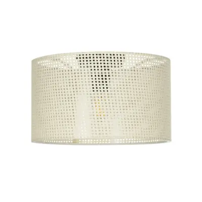 LEDTM® CILIO 203-0155 Μοντέρνο Φωτιστικό Οροφής Καπέλο Μονόφωτο 1 x E27 IP20 Λευκό Διάτρητο Ύφασμα - Μ38 x Π38 x Υ21cm