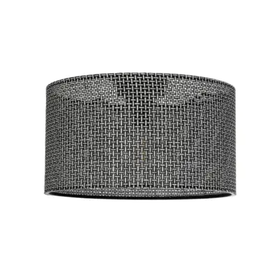 LEDTM® CILIO 203-0157 Μοντέρνο Φωτιστικό Οροφής Καπέλο Μονόφωτο 1 x E27 IP20 Μαύρο Διάτρητο Ύφασμα - Μ38 x Π38 x Υ23cm