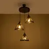 LEDTM® TRIANGLE 203-0162 Μοντέρνο Κρεμαστό Φωτιστικό Οροφής με Ντουί 3 x E27 AC 220-240V IP20 - Μάυρο & Χάλκινο - Μ67 x Π67 x Υ50cm - Image 3