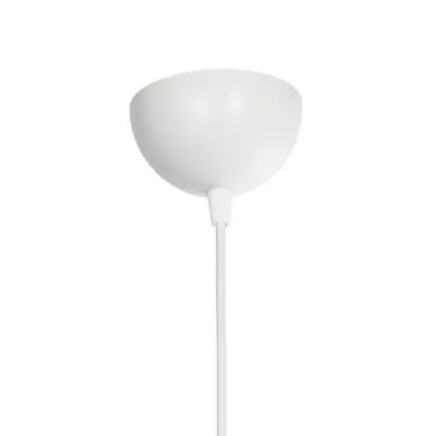 LEDTM® TRIANGLE 203-0163 Μοντέρνο Κρεμαστό Φωτιστικό Καμπάνα Μονόφωτο 1 x E27 IP20 Λευκό Πλαστικό - Μ24 x Π24 x Υ22cm - Image 9