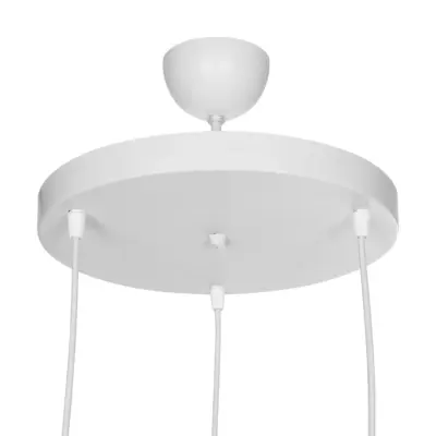 LEDTM® TRIANGLE 203-0166 Μοντέρνο Κρεμαστό Φωτιστικό Καμπάνα Τρίφωτο 3 x E27 IP20 Λευκό με Χρυσό Πλαστικό - Μ67 x Π67 x Υ50cm - Image 9