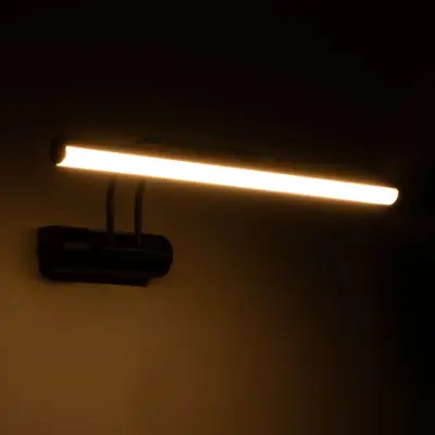 LEDTM® REFINE 203-0188 Φωτιστικό Τοίχου - Απλίκα LED 7W 640lm 120° AC 220-240V IP44 Θερμό Λευκό Μαύρο - Μ35 x Π25 x Υ9cm - 2 Xρόνια Εγγύηση - Image 3