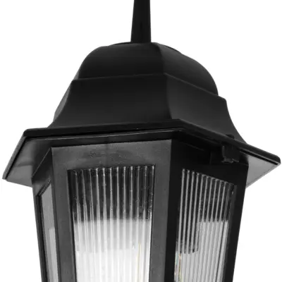 LEDTM® VITRO 203-0189 Vintage Κρεμαστό Φωτιστικό Φαναράκι Μονόφωτο 1 x E27 IP44 Μαύρο Πλαστικό - Μ17 x Π17 x Υ28cm - Image 7