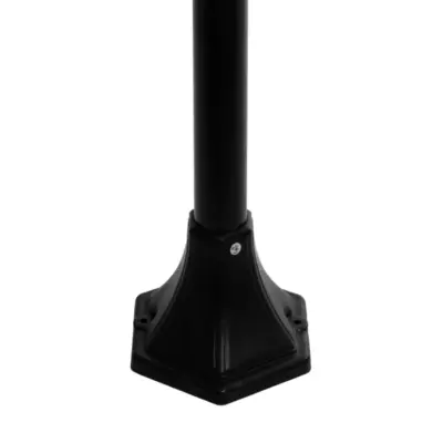 LEDTM® VITRO 203-0192 Vintage Επιδαπέδιο Φωτιστικό Κολωνάκι Κήπου Μονόφωτο 1 x E27 IP44 Μαύρο & Διάφανο Πλαστικό - Μ17 x Π17 x Υ100cm - Image 7