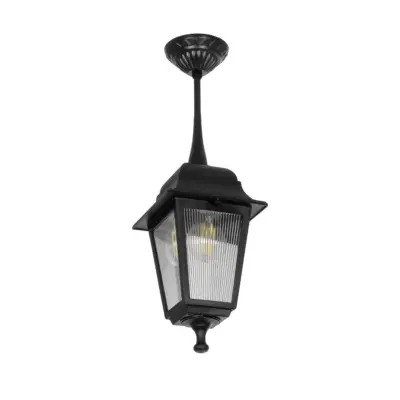 LEDTM® SOLME 203-0209 Vintage Κρεμαστό Φωτιστικό Φαναράκι Μονόφωτο 1 x E27 IP44 Μαύρο Πλαστικό - Μ15 x Π15 x Υ27cm