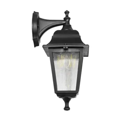 LEDTM® SOLME 203-0211 Vintage Επιτοίχιο Φωτιστικό Φαναράκι Μονόφωτο 1 x E27 IP44 Μαύρο Πλαστικό - Μ15 x Π20 x Υ35cm - Image 5