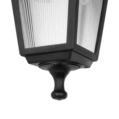 LEDTM® SOLME 203-0211 Vintage Επιτοίχιο Φωτιστικό Φαναράκι Μονόφωτο 1 x E27 IP44 Μαύρο Πλαστικό - Μ15 x Π20 x Υ35cm - Image 7