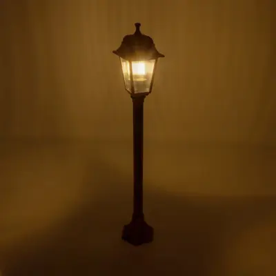 LEDTM® SOLME 203-0217 Vintage Επιδαπέδιο Φωτιστικό Κολωνάκι Κήπου Μονόφωτο 1 x E27 IP44 Χάλκινο & Διάφανο Πλαστικό - Μ22 x Π22 x Υ100cm - Image 3