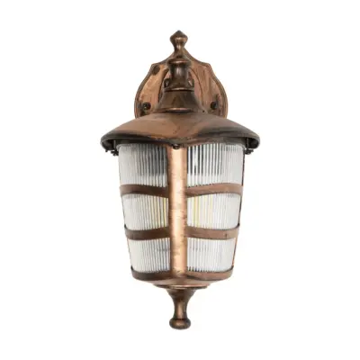 LEDTM® ZARDIN 203-0226 Vintage Επιτοίχιο Φωτιστικό Φαναράκι Μονόφωτο 1 x E27 IP44 Χάλκινο Πλαστικό - Μ17 x Π22 x Υ30cm - Image 4