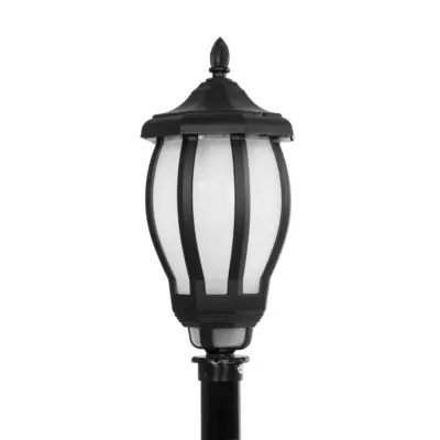 LEDTM® VERDI 203-0230 Vintage Επιδαπέδιο Φωτιστικό Κολωνάκι Κήπου Μονόφωτο 1 x E27 IP44 Μαύρο & Διάφανο Πλαστικό - Μ17 x Π17 x Υ104.5cm - Image 6