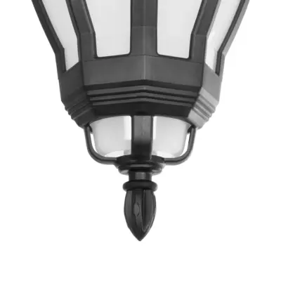 LEDTM® VERDI 203-0232 Vintage Κρεμαστό Φωτιστικό Φαναράκι Μονόφωτο 1 x E27 IP44 Μαύρο Πλαστικό - Μ17 x Π17 x Υ52cm - Image 6