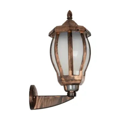 LEDTM® VERDI 203-0233 Vintage Επιτοίχιο Φωτιστικό Φαναράκι Μονόφωτο 1 x E27 IP44 Χάλκινο Πλαστικό - Μ23 x Π17 x Υ40cm - Image 5